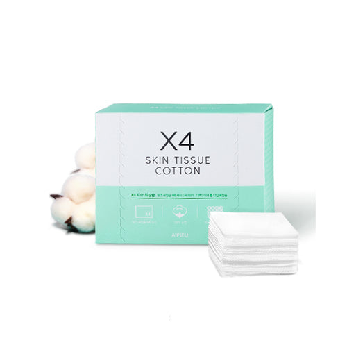 [A'PIEU] X4 Skin Tissue Cotton 80pcs - glass skin.