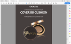 [Pittoresco]  Mist/cover makeup cushion - glass skin.