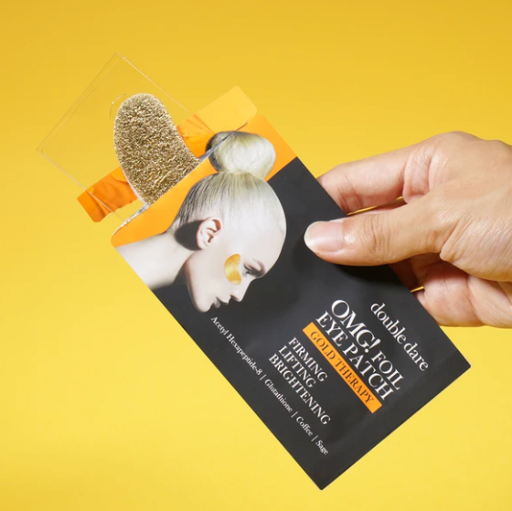 [DOULBEDARE] OMG! FOIL EYE PATCH - GOLD THERAPY - glass skin.